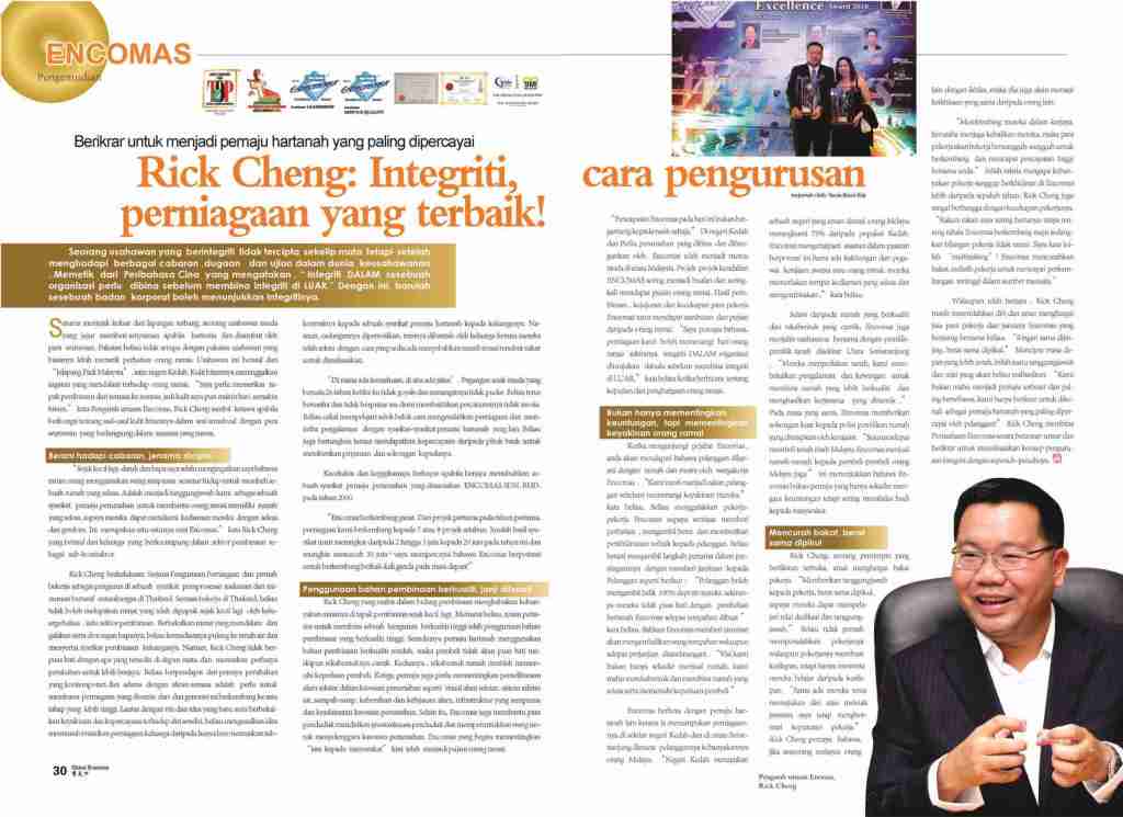 2011_01_18 Global Business Magazine Page 3& 4 Malay Ver