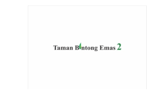 taman bintong emas cover